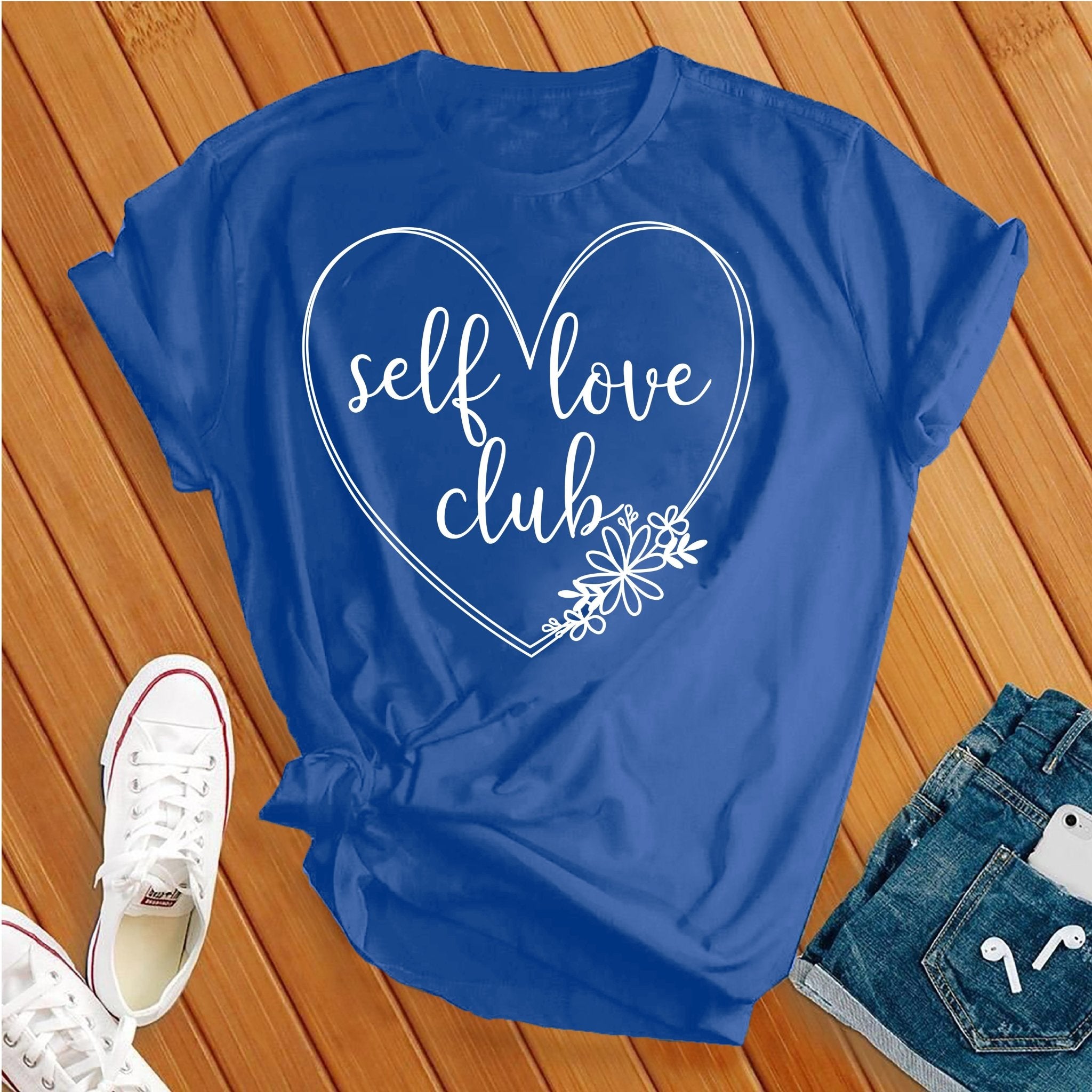 Self Love Club Daisy White Tee - Love Tees