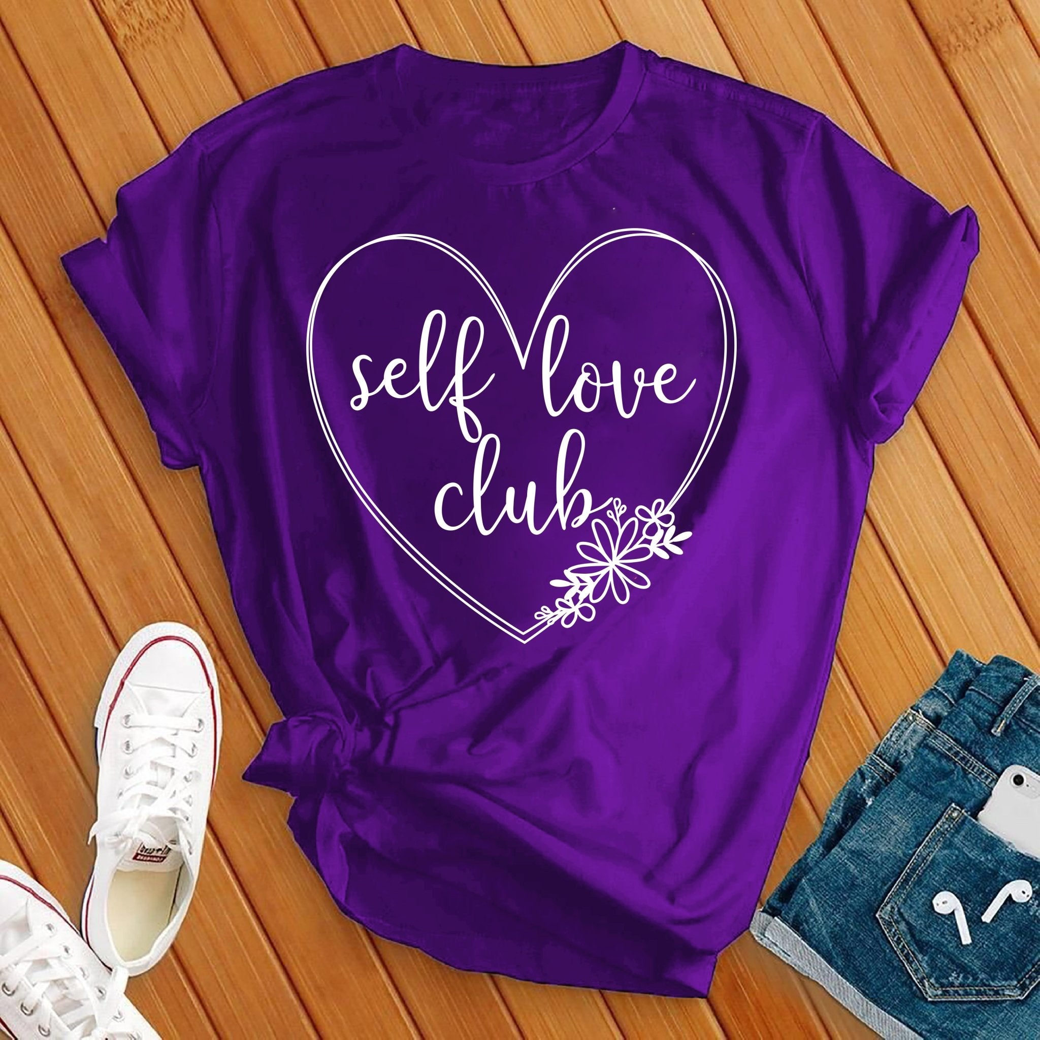 Self Love Club Daisy White Tee - Love Tees