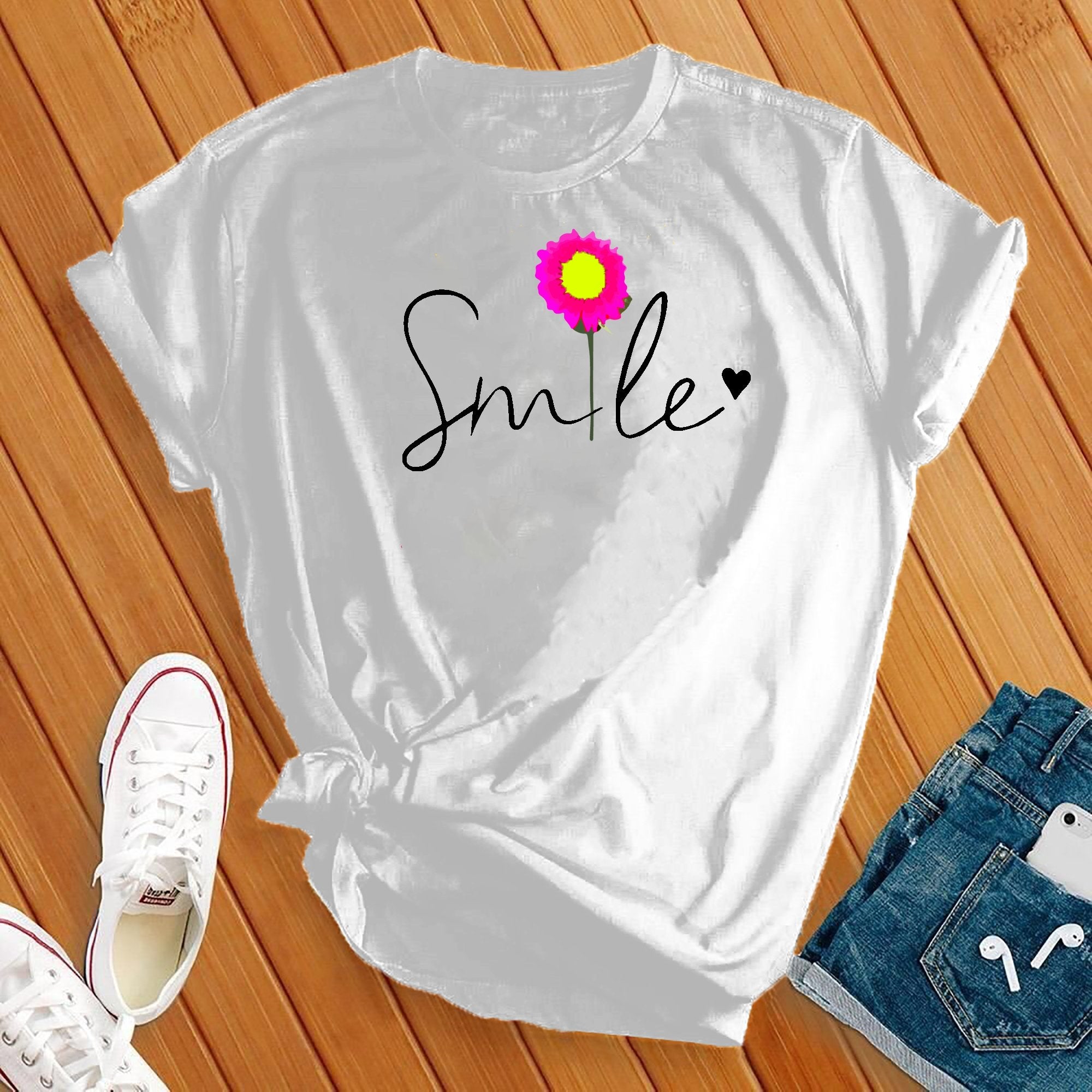 Smile Flower Tee - Love Tees