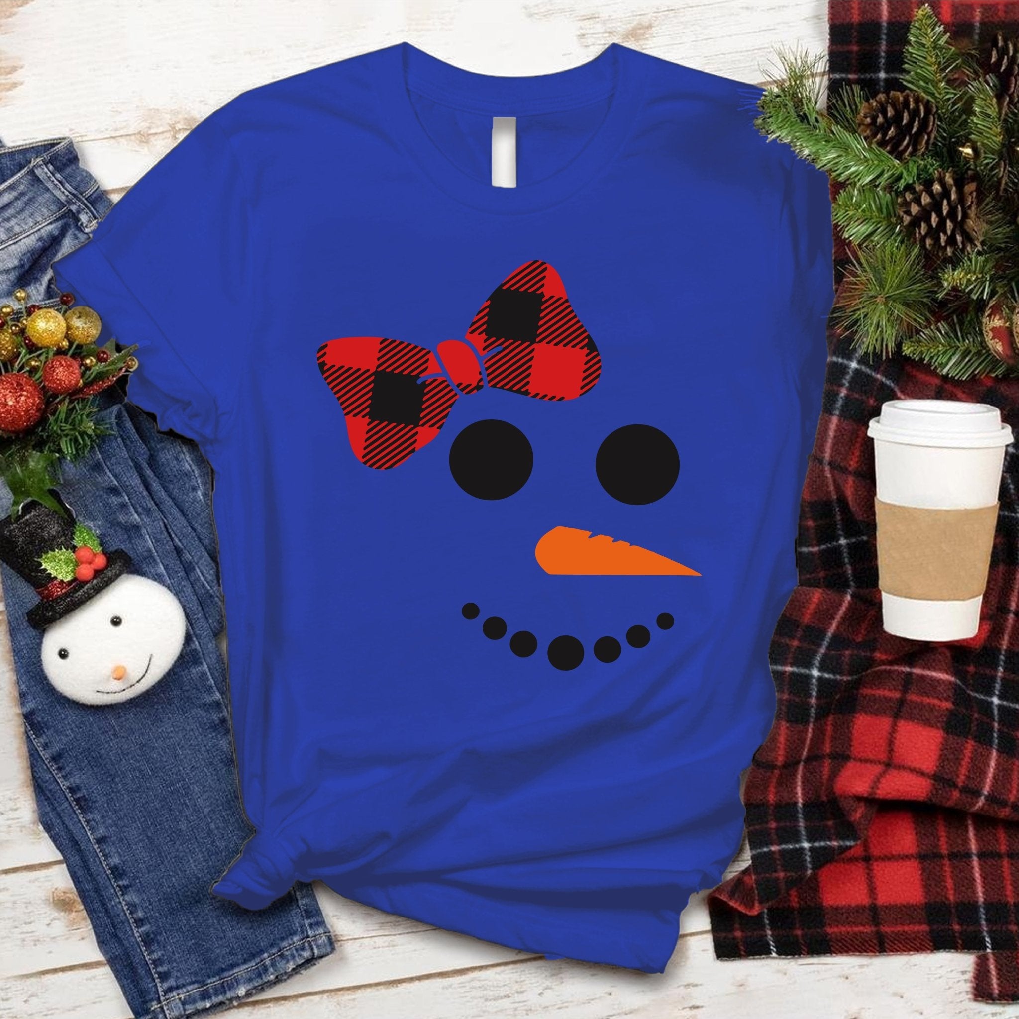 Snowman Face Tee - Love Tees