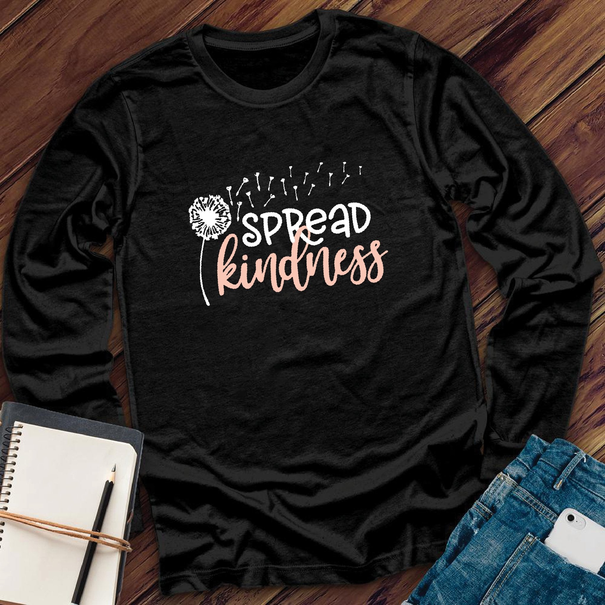 Spread Kindness Dandelion Long Sleeve - Love Tees