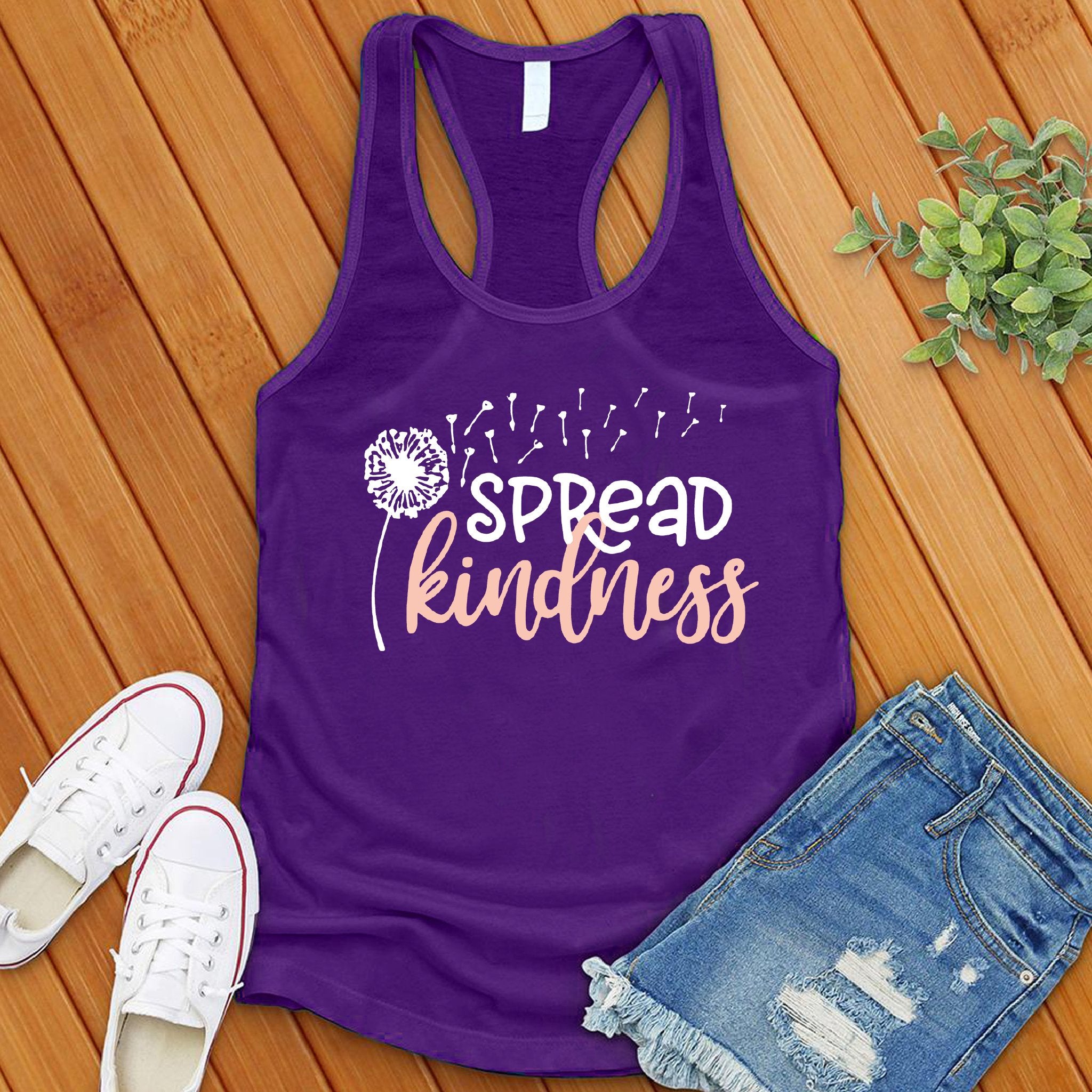 Spread Kindness Dandelion Women's Tank Top - Love Tees