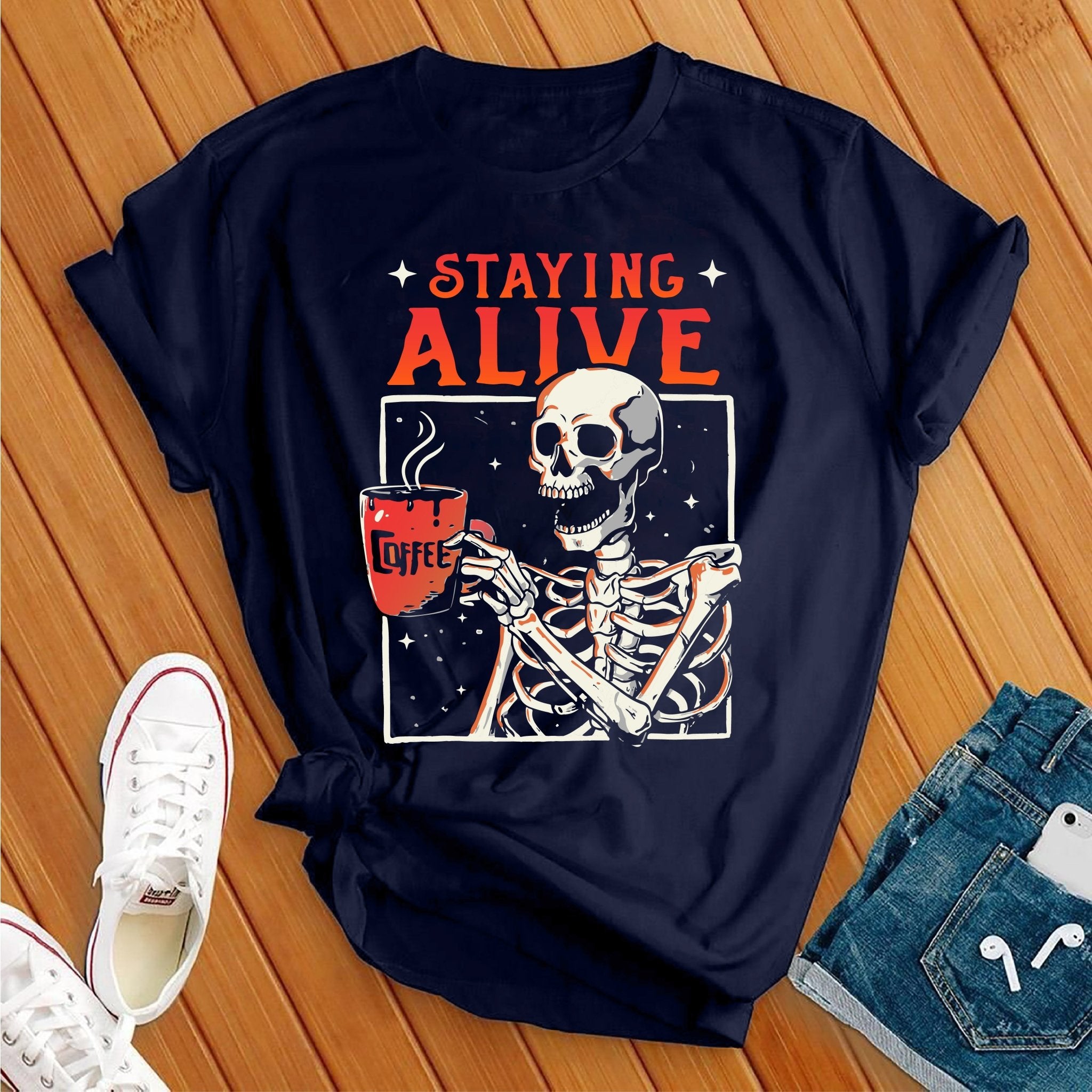 Staying Alive Halloween Tee - Love Tees