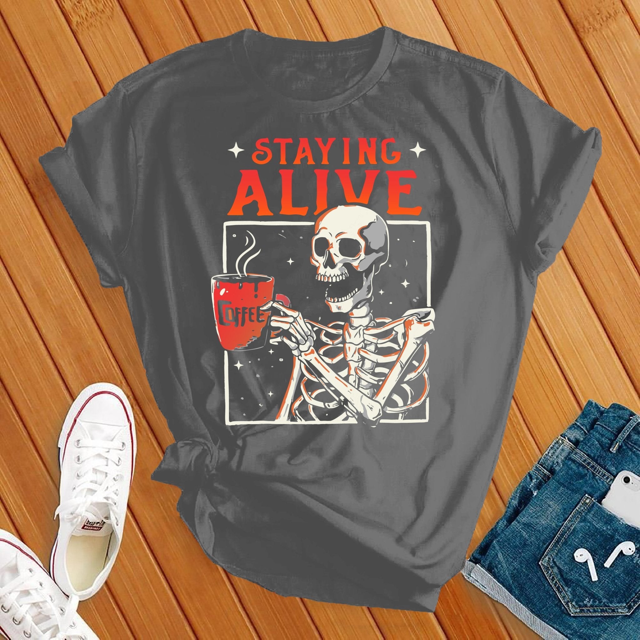 Staying Alive Halloween Tee - Love Tees