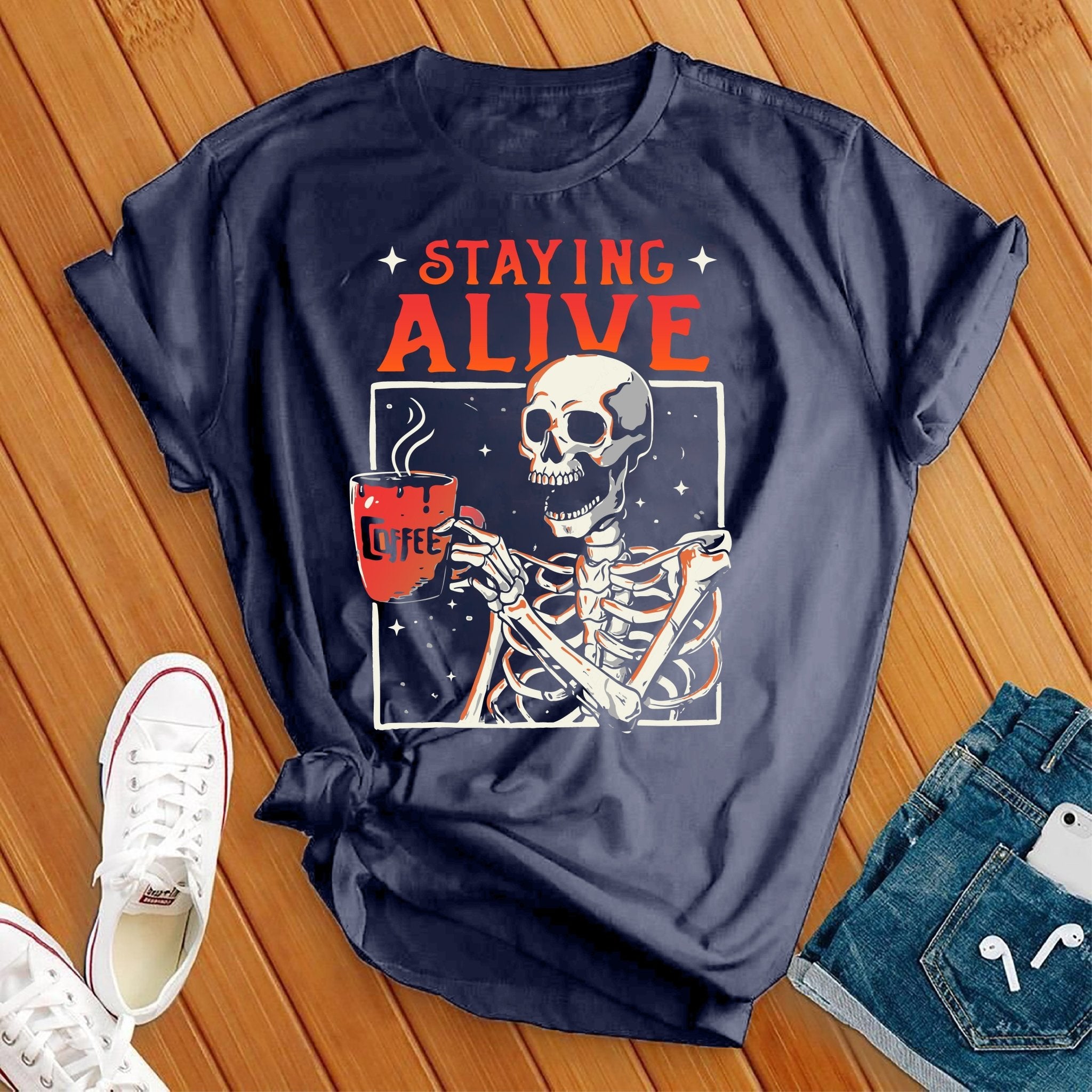 Staying Alive Halloween Tee - Love Tees