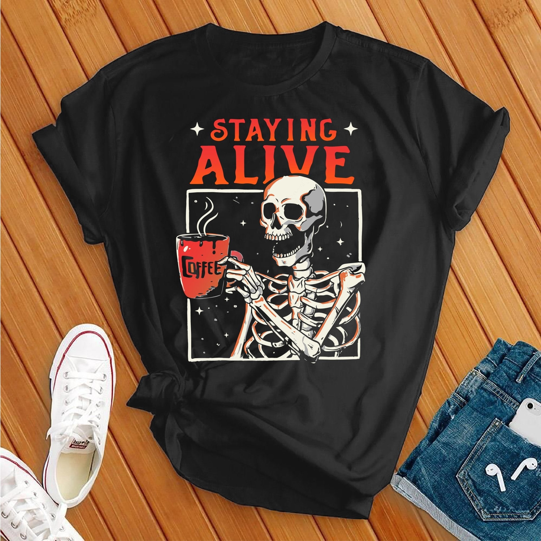 Staying Alive Halloween Tee - Love Tees