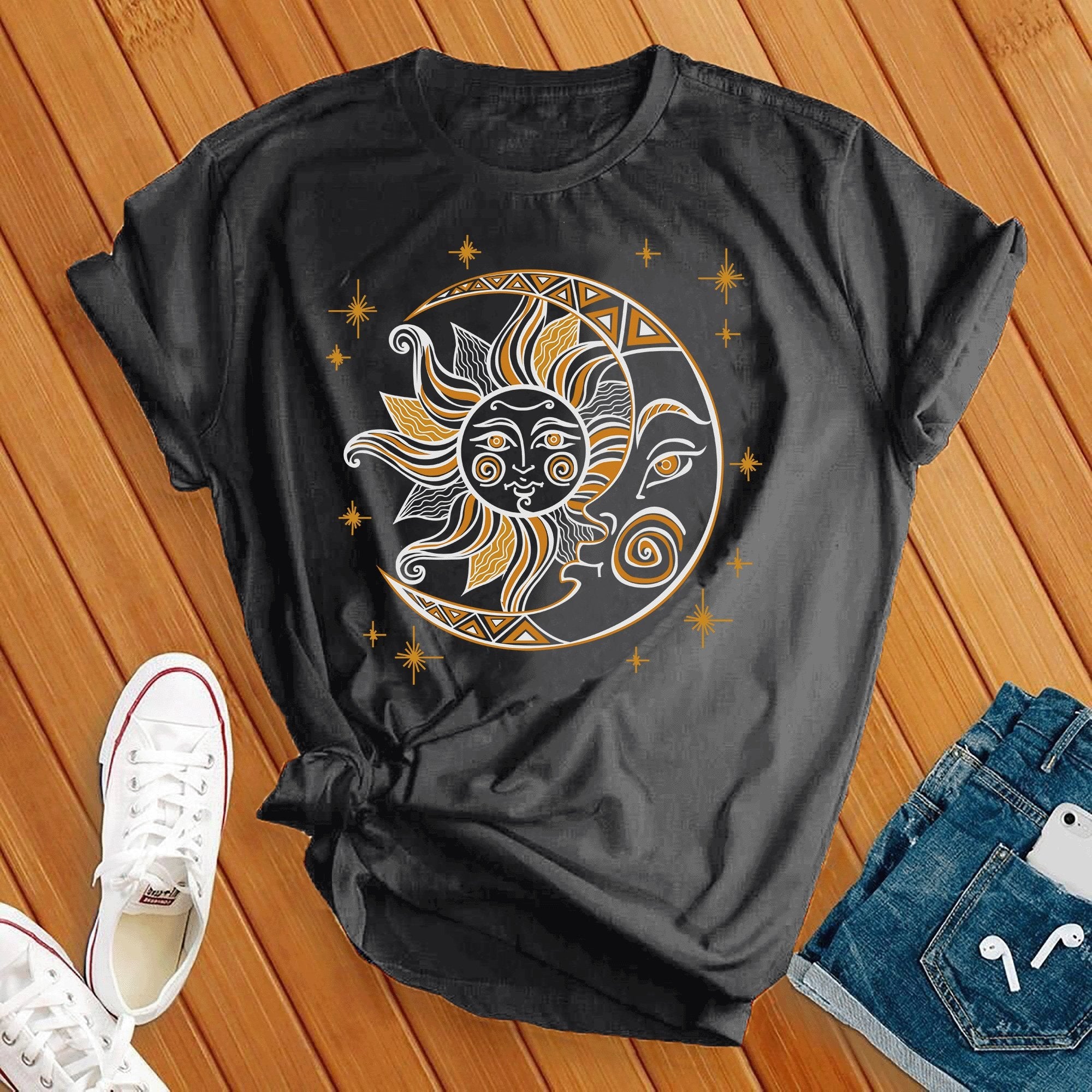 Sun Moon & Stars Celestial Tee - Love Tees