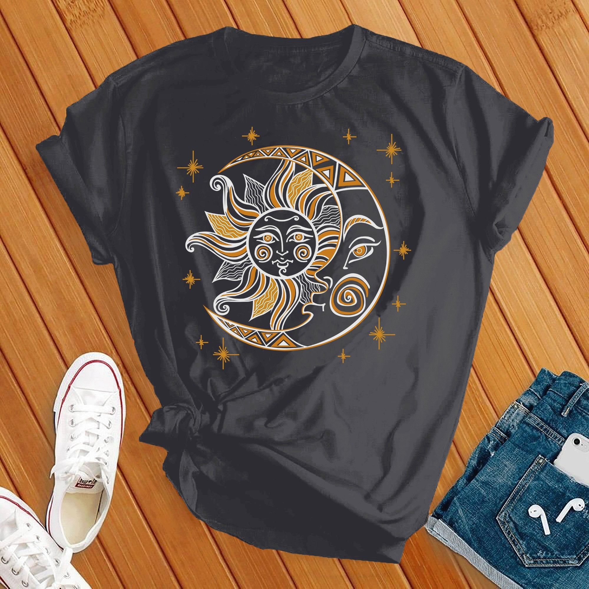 Sun Moon & Stars Celestial Tee - Love Tees