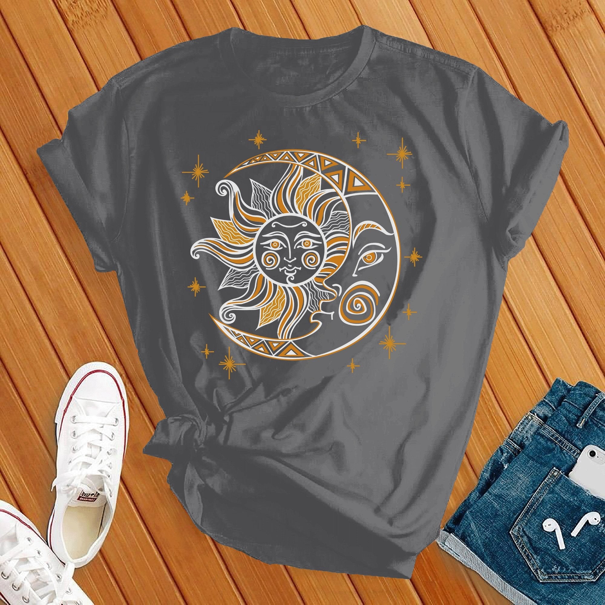 Sun Moon & Stars Celestial Tee - Love Tees