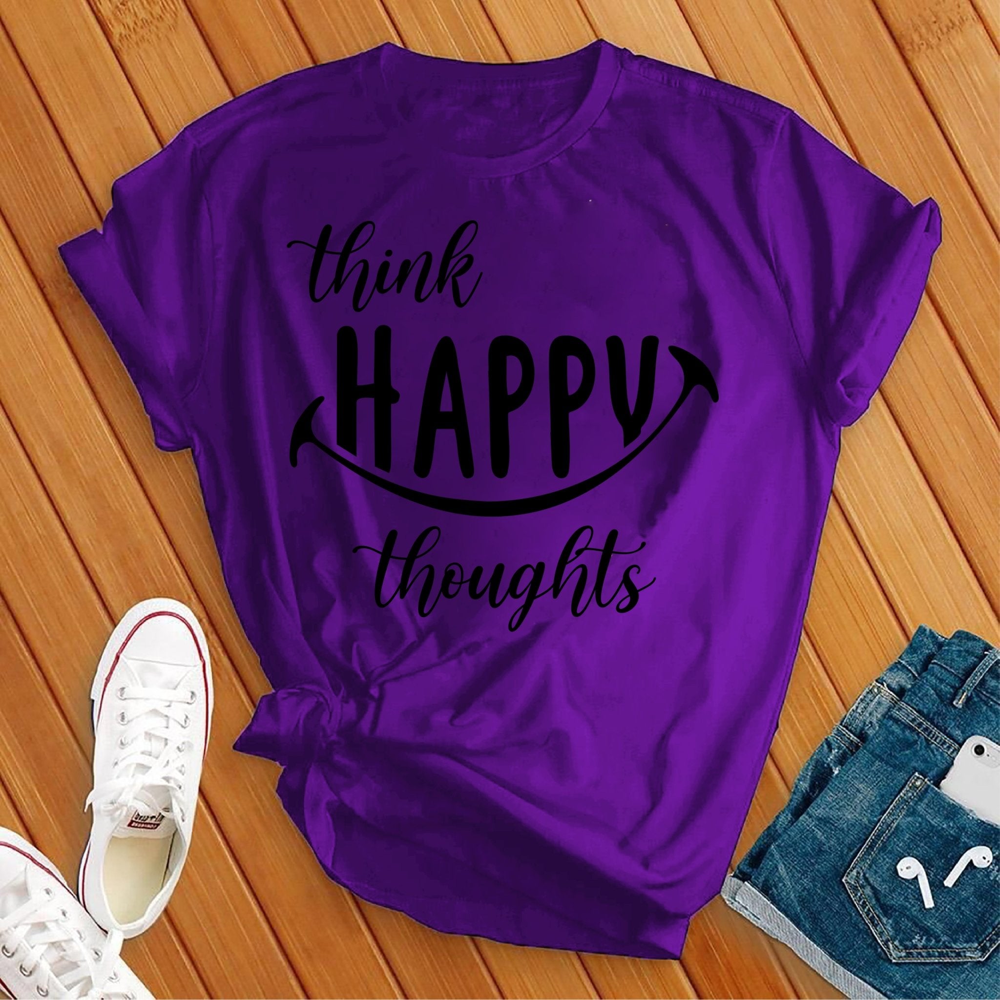 Think Happy Thoughts Tee - Love Tees