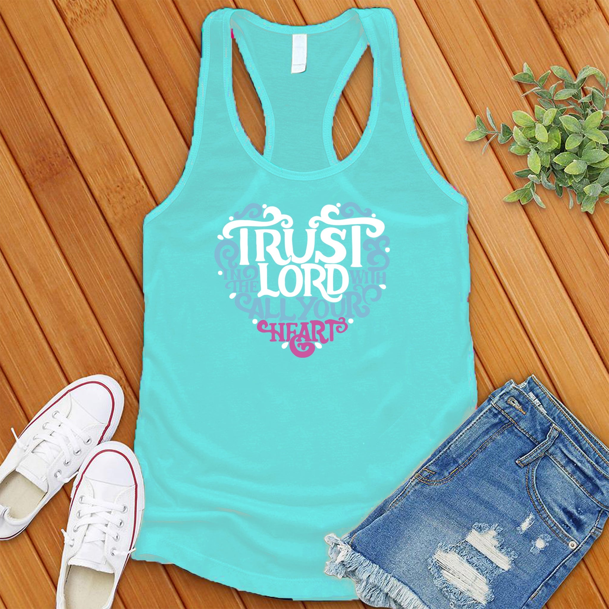 Trust In The Lord Heart Women's Tank Top - Love Tees