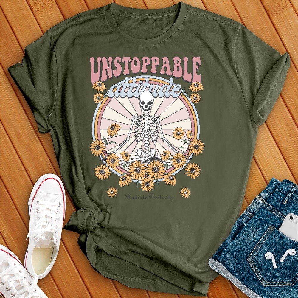 Unstoppable Attitude Floral T- Shirt - Love Tees