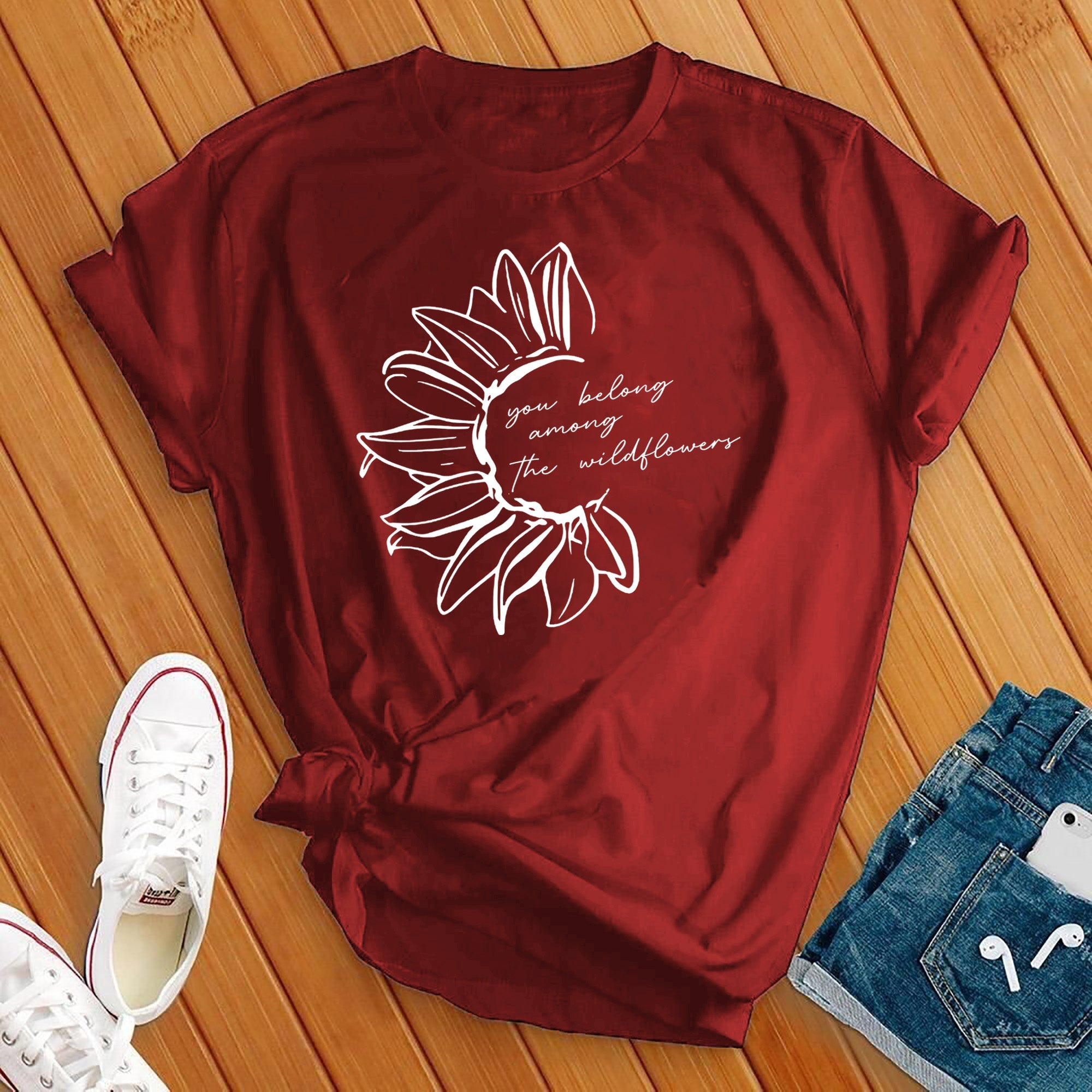 You Belong Among the Wildflowers Sunflower Tee - Love Tees